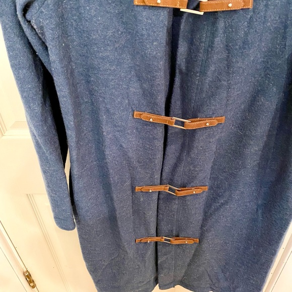 Lightweight hooded wool sweater coat - Picture 3 of 7